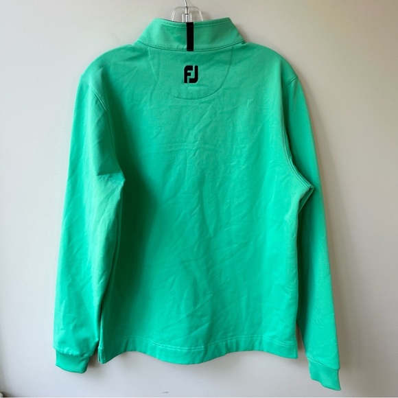 FootJoy pique sport mid-layer men’s half zip golf pullover - Picture 6 of 8